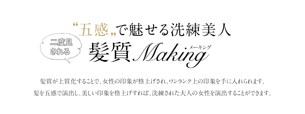 髪質Making